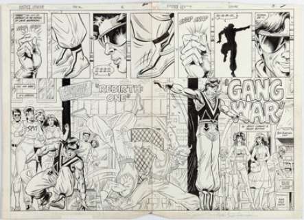 Patton, Chuck | Chuck Patton and Bill Anderson Justice League of America #233 Double Story Pages 2-3 Original Art (DC, 1984).... | Heritage