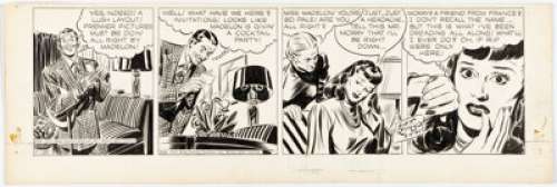 Raymond, Alex | Alex Raymond Rip Kirby Daily Comic Strip Original Art dated 3-4-47 (King Features Syndicate, 1947). ... | Heritage