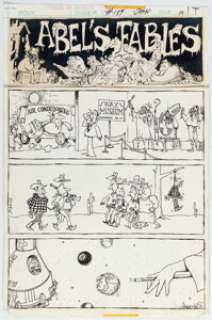 Aragonés, Sergio | Sergio Aragonés House of Secrets #139 "Able’s Fables" Complete 1-Page Story Original Art (DC, 1976).... | Heritage