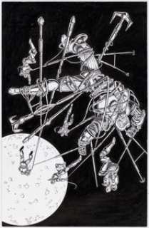 Leeke, Mike | Mike Leeke and Tom Ryder X-O Manowar #12 Splash Page 21 Original Art (Valiant, 1993).... | Heritage