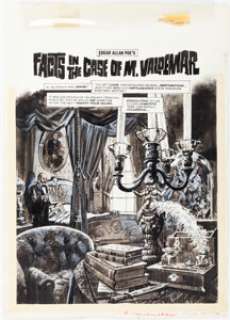 Mones, Isidro | Isidro Mones Creepy #69 Complete 8-Page Story "Edgar Allan Poe’s Facts in the Case of M. Valdemar" Original Art (W... (Total: 8 Original Art) | Heritage