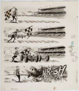 Woodbridge, George | George Woodbridge MAD #93 Complete 1-Page Story with Duck Edwing Remarque Original Art (EC, 1965).... | Heritage