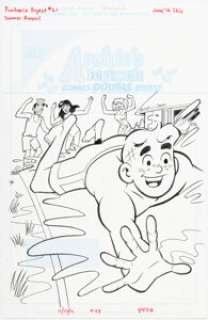 Fernando Ruiz and Bob Smith - Archie‘s Funhouse Double Digest #21 Cover Original Art (Archie, 2016)....