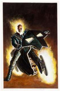 Mark Texeira - Ghost Rider Specialty Painting Original Art (2005). | Heritage