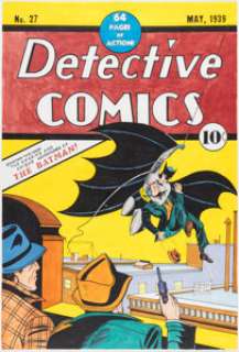 Sheldon Moldoff | Detective Comics #27 Cover Re-Creation Original Art (undated). | Heritage