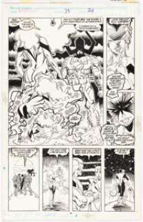 Chris Wozniak and Al Milgrom - Excalibur #25 Story Page 18 Original Art (Marvel, 1990).
