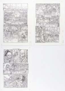 Juan José Ryp Warren Ellis‘ Wolfskin #2 Story Pages 1-7 Original Art (Avatar Press, 2006). (Total: 7 Original Art)
