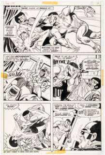 Sal Buscema and John Verpoorten Captain America #158 Story Page 8 Falcon Original Art (Marvel, 1973). | Heritage