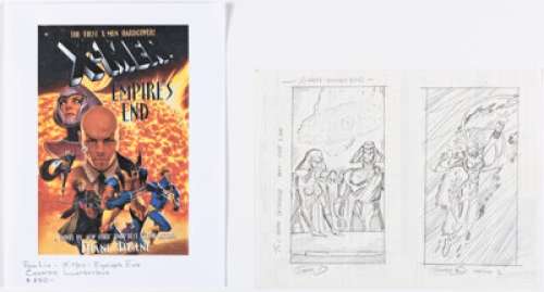 Ron Lim X-Men: Empire‘s End Chapters One and Two Lilandra and Storm Illustrations Original Art (Putnam, 1997). (Total: 2 Original Art)
