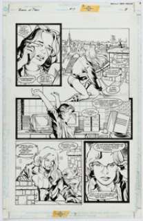 Peter Krause and Drew Geraci Birds of Prey #7 Story Page 8 Original Art (DC, 1999).