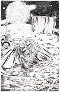 Cedric Nocon and Norm Rapmund Supreme #23 Splash Page 1 Original Art (Image, 1995).