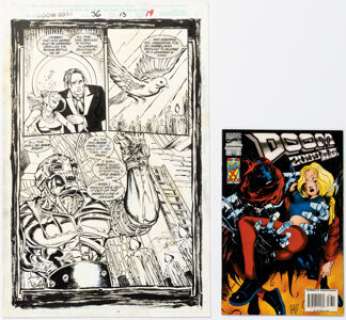 Steve Pugh and Scott Koblish Doom 2099 #36 Story Page 13 Original Art (Marvel, 1995). (Total: 2 Original Art)