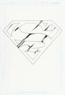 Fernando Dagnino and Raul Hernandez Superman: World of New Krypton #6 Cover Element Original Art (DC, 2009).