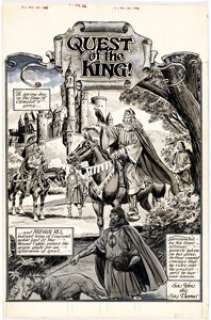 John Buscema, Tom Palmer, and John Tartaglione Marvel Preview #22 Merlin Splash Page 1 Original Art (Marvel, 1980). | Heritage