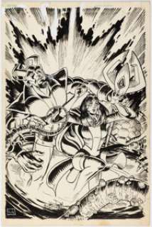 Paris Cullins Blue Devil #4 Cover Original Art (DC, 1984). | Heritage