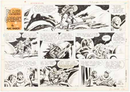 Mac Raboy Flash Gordon Sunday Comic Strip Original Art dated 7-10-60 (King Features, 1960). | Heritage