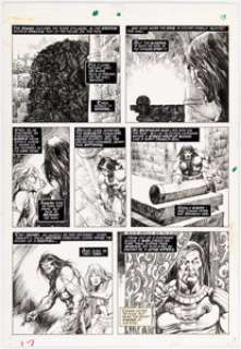 John Buscema and Alfredo Alcala The Savage Sword of Conan #20 Story Page 13 Original Art (Marvel, 1977). | Heritage