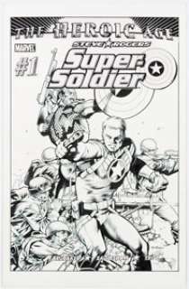 Carlos Pacheco and Tim Townsend Steve Rogers: Super-Soldier #1 Cover Original Art (Marvel, 2010). (Total: 2 Items) | Heritage