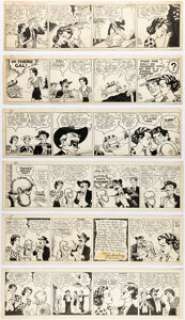 Paul Fung and Catherine Cameron Capp Mary Lou Unpublished Comic Strip Original Art Group of 6 (c. 1930s). (Total: 6 Original Art) | Heritage