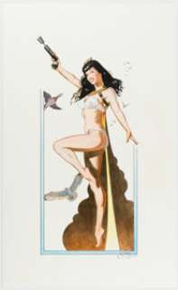 Jim Silke - Bettie Page Illustration Original Art (1998). | Heritage