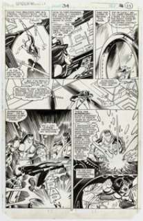 Steve Leialoha and Al Milgrom Spider-Woman #34 Story Page 13 Original Art (Marvel, 1981). | Heritage