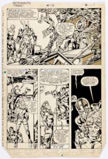 Jackson "Butch" Guice, Kelley Jones, and Sam Grainger Micronauts #56 Story Page 2 Original Art (Marvel, 1984). | Heritage