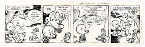 Walt Kelly Pogo Daily Comic Strip Original Art dated 1-26-51 (Post-Hall Syndicate, 1951). | Heritage