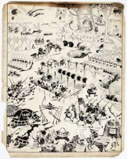 Harrison Cady "Beetleburgh Opens Its First Training Camp" Illustration Original Art (1917). | Heritage