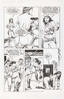 Brent Anderson and Enrique Villagrán Valkyrie #1 Story Page 24 Original Art (Eclipse, 1988).
