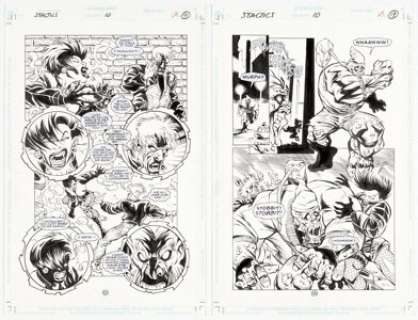 Anthony Williams and Andy Lanning Scare Tactics #10 Story Pages Original Art Group of 10 (DC, 1998). (Total: 10 Original Art) | Heritage