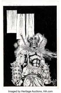 Nat Jones and Kevin Conrad Spawn: The Dark Ages #24 Splash Page 22 Original Art (Image, 2001).