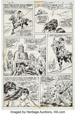 John Buscema and Ernie Chan Conan the Barbarian #41 Story Page 8 Original Art (Marvel, 1974). | Heritage