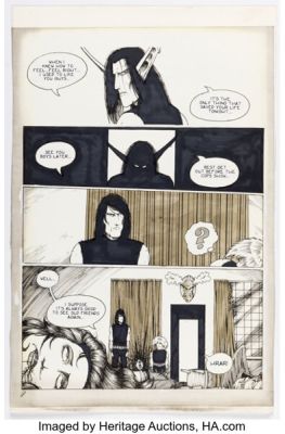 Drew Hayes Poison Elves Story Page Original Art (undated).