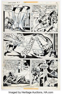 Jim Mooney and Jack Abel Ghost Rider #7 Story Page 16 Original Art (Marvel, 1974). | Heritage