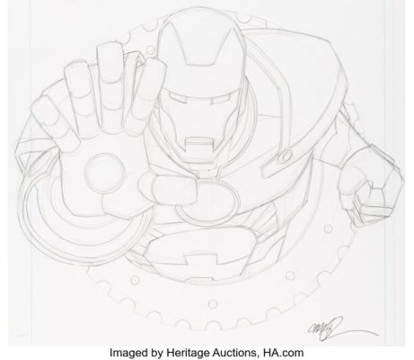 Craig Rousseau Look and Find: The Invincible Iron Man Cover Original Art (Publications International, 2011).
