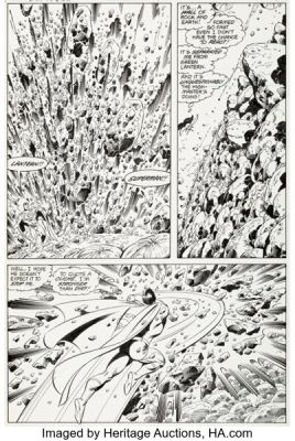 John Byrne and Karl Kesel Superman #14 Story Page 11 Original Art (DC, 1988). | Heritage