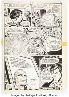 Irv Novick and Frank McLaughlin DC Comics Presents #42 Superman and Red Tornado Story Page 11 Original Art (DC, 1982).