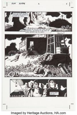 Richard Corben Aliens: Alchemy #2 Story Page 6 Original Art (Dark Horse 1997). | Heritage