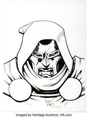 Arthur Adams - Doctor Doom Illustration Original Art (2023). | Heritage