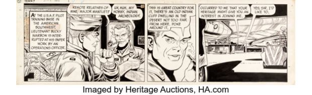 George Wunder Terry and the Pirates Daily Comic Strip Original Art dated 6-8-70 (News Syndicate Co., Inc., 1970). | Heritage