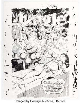 Douglas Paszkiewicz Jungle Comics #77 Cover Re-Creation Illustration Original Art (c. 2000s-10s). | Heritage