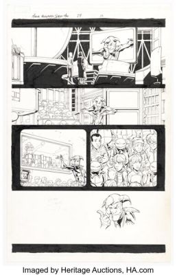 Patrick Scherberger and Roland Paris Marvel Adventures Spider-Man #27 Story Page 12 Original Art (Marvel, 2007).