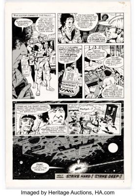 Dave Gibbons Doctor Who Weekly #27 "Dogs of Doom" Story Page 5 Original Art (Marvel UK, 1980). | Heritage