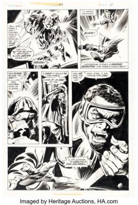 Gene Colan and Tom Palmer Tomb of Dracula #49 Blade Story Page 6 Original Art (Marvel, 1976). (Total: 2 Items) | Heritage
