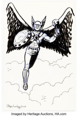 Steve Conley - Hawkman Illustration Original Art (2003).