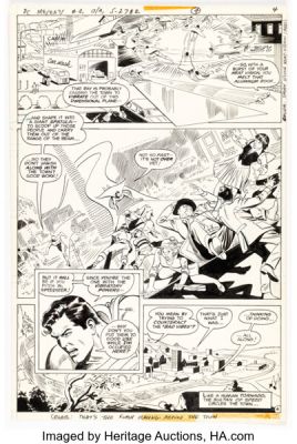 José Luis García-Lopez and Dan Adkins DC Comics Presents #1 Story Page 4 Original Art (DC, 1978). | Heritage