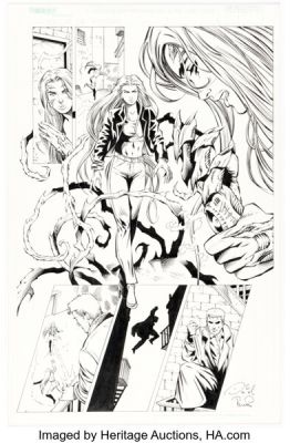 David Boller and John Livesay Tales of the Witchblade #9 Story Page 16 Original Art (Image, 2001). | Heritage
