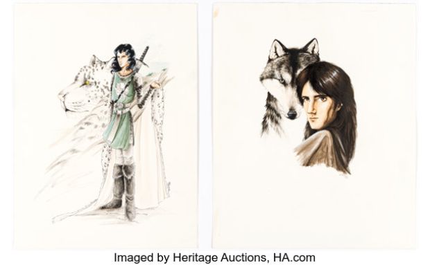 Heather Bruton - Spirit Animals Illustrations Original Art Group of 2 (1988). (Total: 2 Original Art) | Heritage