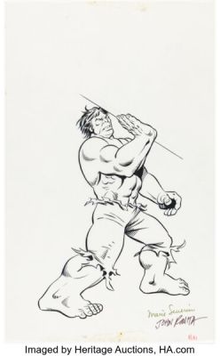 Marie Severin and John Romita, Sr. - Incredible Hulk Product Illustration Original Art (c. 1970s). | Heritage