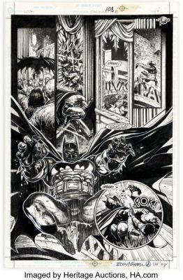 Eddy Newell Batman: Legends of the Dark Knight #108 Story Page 8 Original Art (DC, 1998).
